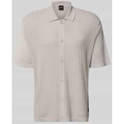 poloshirt van mix van katoen en linnen model 'AMICINO'