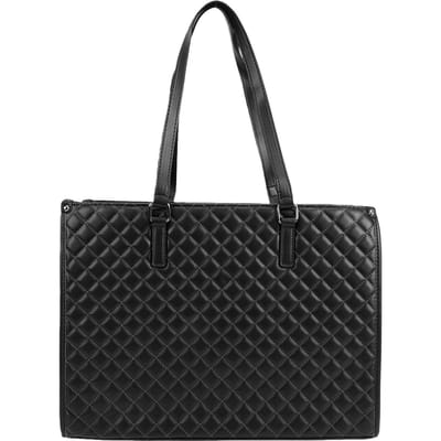 Sac pour ordinateur portable 15,6 pouces avec compartiment à déjeuner isotherme Sac de travail matelassé pour voyage plein air Noir noir