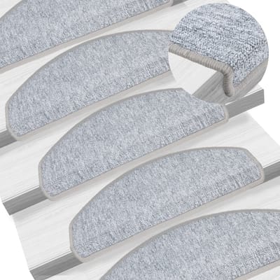 vidaXL - 15 - st - Trapmatten - 65x24x4 - cm - lichtgrijs