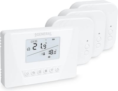 Draadloze Programmeerbare Thermostaat Set met Ontvanger voor CV-ketel en Elektrische Verwarming