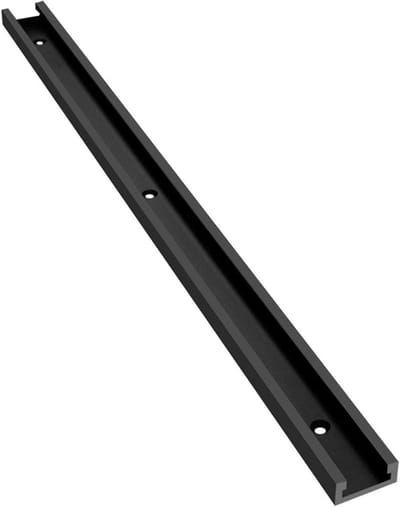 Houtbewerkings T-Track - Zaagtafel Jig - Precisie Houtbewerking - Duurzaam Aluminium - 500 mm Lengte - Zwart