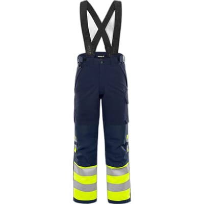 Fristads High vis winterbroek klasse 1 2681 GLPS - Hi-Vis geel/marineblauw - XS