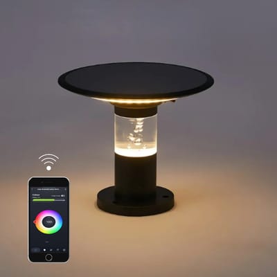 Lueas® - Draadloze tafellamp voor buiten- met app - Zonne-energie - Tuinlamp - Lichtsensor - Bluetooth
