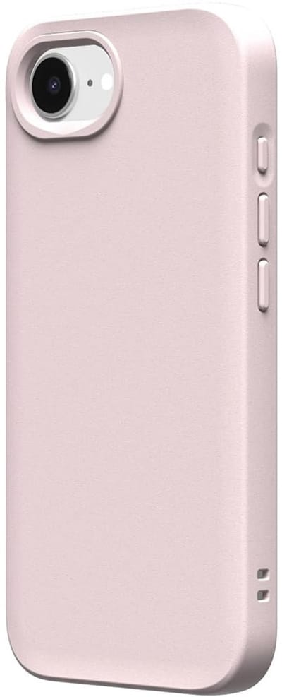 Rhinoshield, MagSafe Hoesje Geschikt voor Apple iPhone 16e / 17e SolidSuit Model met verhoogde randen, Lichtroze
