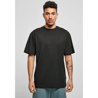 Urban Classics - Organic Tall Heren T-shirt - S - Zwart