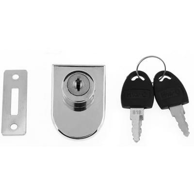 Zinc alloy Single Door Drawer Lock keep Safty and Security with Keys office home gray