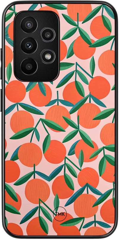 Hoesje geschikt voor Samsung Galaxy A52 5G - Sweet oranges - Oranje - TPU case - Print - Hardcase zwart telefoonhoesje