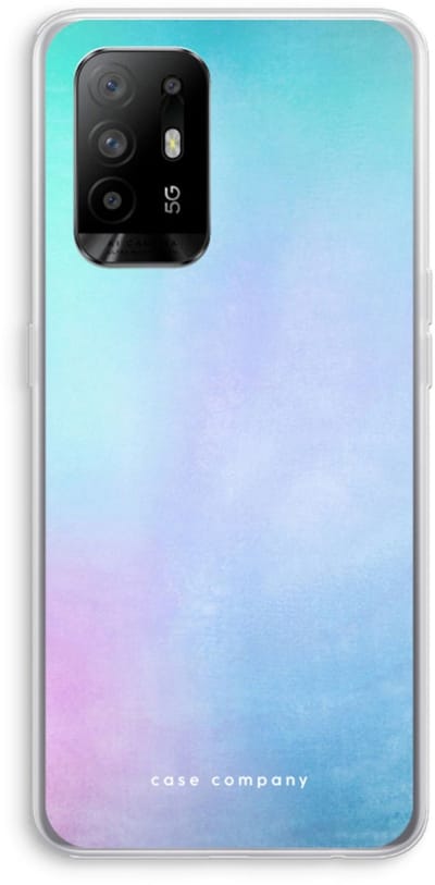 Case Company® - Hoesje geschikt voor Oppo A94 5G hoesje - Mist pastel - Soft Cover Telefoonhoesje - Bescherming aan alle Kanten en Schermrand