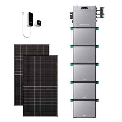Zendure SolarFlow 2400 Pro - SolarFlow 2400 Pro & Slimme Meter P1 / 5*AB3000L (14.40 kWh) / 2*515W Bifacial Panel  (1300Wp Max)