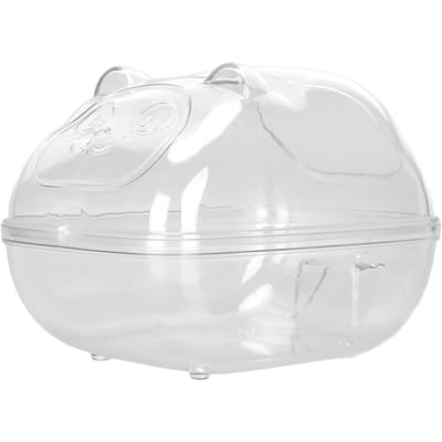 Hamster Badhuis Transparant Grote Ruimte Lekvrij Cartoon Vorm Hamster Zand Badkamer voor Klein Huisdier white