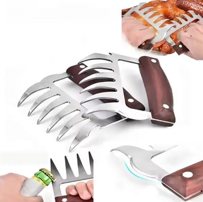 Actie4you® - Barbecue Klauw - Snijhulp - Pulled beef of Pork maken - BBQ gereedschap - Vleesklauw - BBQ tools - Meat Claw – 1 Paar