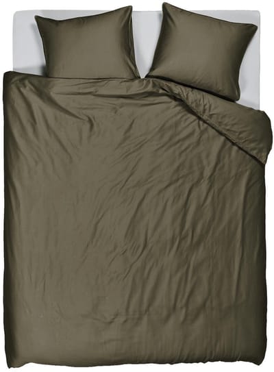 Beddinghouse Change dekbedovertrek - Effen - Tweepersoons - 200x200/220 - Olive Green