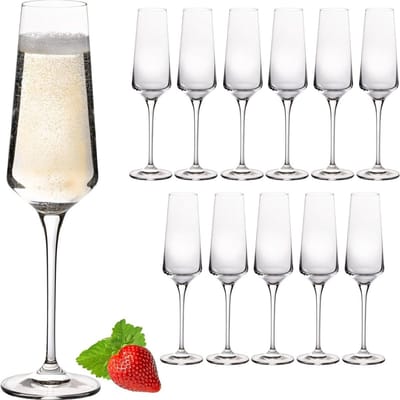 Lexium Cava Glazen - Prosecco Glazen - Cava Glas - Cavaglazen - Champagneglazen - Must Have Voor De Feestdagen