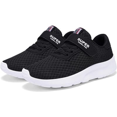 Sport Kids Ademende Sneakers Jongens Sport Hardloopschoenen Comfortabele Kinderen Meisjes Vrijetijdsschoenen School Mesh Wandelschoenen 35 black