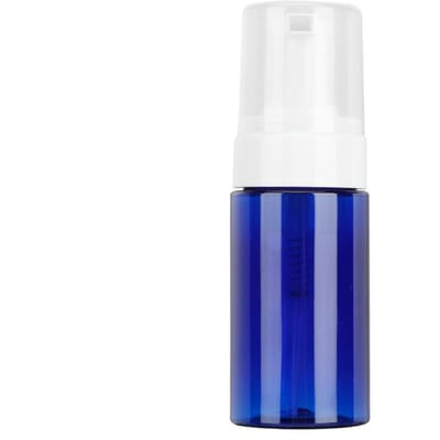Bouteille Moussante Portable Vide Rechargeable Conteneur Distributeur de Voyage (Tête de pompe Bleue)
