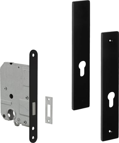 Eliot® schild profielcilinder - incl. kastslot profielcilinder - mat zwart