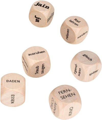 Beslissingsdobbelstenen Set - Keuze Hulp - Beslissingen Nemen - Zes Verschillende Motieven - 30x30mm Kubus - Meerkleurig