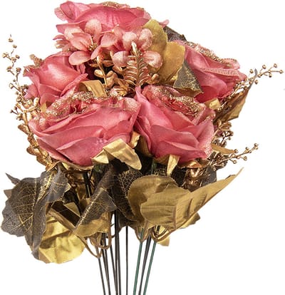 Clayre & Eef Kunstbloem 50 cm Roze Kunststof