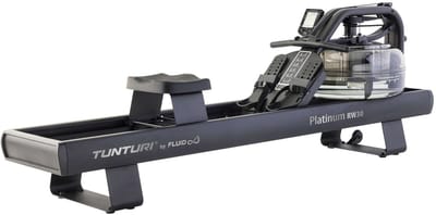 Tunturi Platinum RW30 Roeitrainer - Roeimachine met 10 weerstanden - Hartslagmeter - Waterweerstand - Roeiapparaat voor thuis