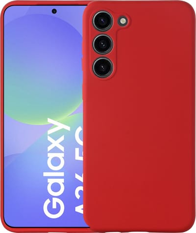 Hoesje geschikt voor Samsung Galaxy A36 hoesje zacht siliconen- Arara backcover - Rood