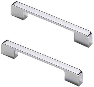 Dailygoods- Deurgrepen 5 Stuks - Zinklegering - 96mm Gatcentrum - Heldere Chrome - Lade/Kast Grepen - Duurzaam en Sterk - Kastgrepen