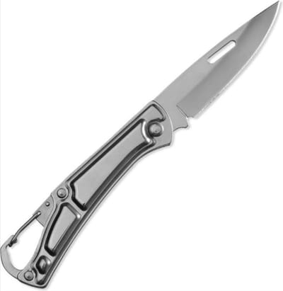 *** Survival zakmes outdoor - Zakmes Clipper RVS Survival Camping Vissen Klimmen Outdoor Survival Barbecue Mes Ook Handig Als Sleutelhanger - van Heble® ***