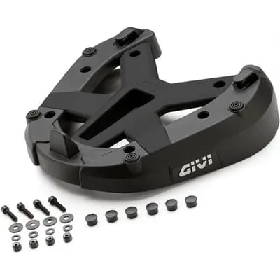 Motorfiets bovenste kofferplaat Givi M7 Monorack FZ en nylon top case Monokey