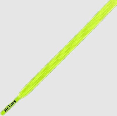Mr. Lacy - Schoenveters - Veters - Runnies - Plat - Neon Lime Green - veterlengte120 cm
