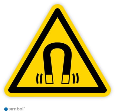 Simbol® - Stickers Sterk magnetisch veld (W006) - Formaat ▲ 5 x 5 x 5 cm.
