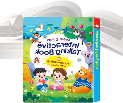 Geluidsboek Kinderen - Interactief Leerboek - Woorden Leren - 14 Thema's - 29x22 cm - Meerdere Kleuren
