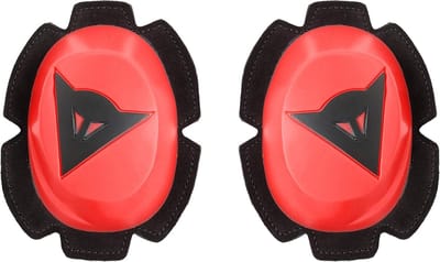 Motor Knie Beschermers Slider Fluorescerend Rood/Zwart - Universele Motoraccessoire