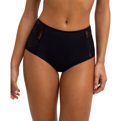 FALKE Delicate Touch Mid Waist met kant functioneel materiaal broek van onderlaag dames zwart - maat L