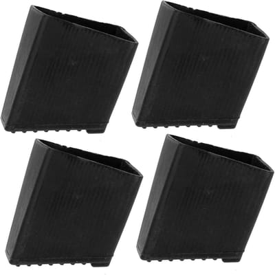 Ladder Voetbeschermers - Ladderpads Antislip - Meubels Beschermen - Duurzaam Rubber Materiaal - 3.5x2.5cm - Zwart