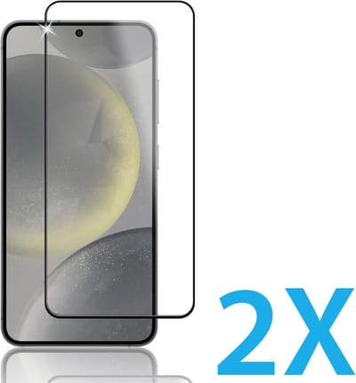 Volledige Glasplaatje Geschikt voor: Samsung Galaxy S24 - Full Screenprotector 2x - screen protector - volledige glas - bescherming - beschermglas - ZT Accessoires