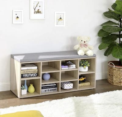 MIRA Home Schoenenkast – Opbergkast – Modern – Spaanplaat – Eiken - 104x30x48
