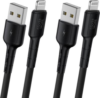 Oplaadkabel geschikt voor Lightning naar usb A oplader - Geschikt voor iPhone en iPad - Veilig - 1m - Sterk - Flexibel - Zwart