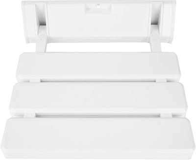 Opvouwbare Douchestoel - Wandmontage Kruk - Veilig Douchen - Ruimtebesparend Ontwerp - Tot 130 kg - Wit