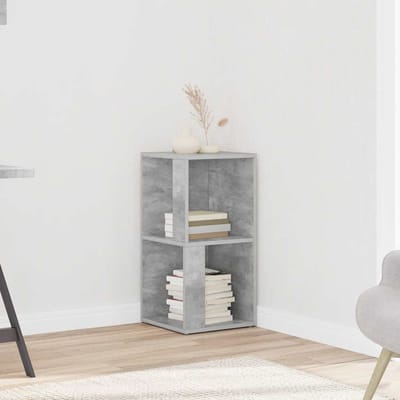 vidaXL - Hoekkast - 33x33x67 - cm - bewerkt - hout - betongrijs