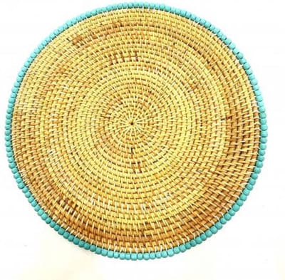 Placemat rattan beads