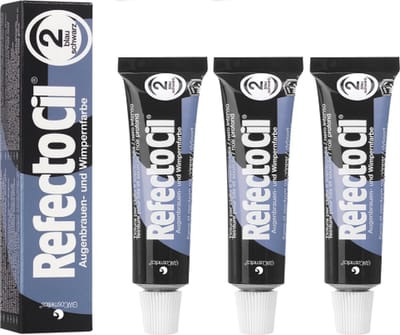 RefectoCil Wimper- en Wenkbrauw verf - Blauw-zwart nr. 2 - 3 x 15 ml