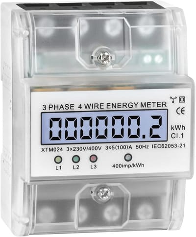 Stroommeter 3 fasen 4-draad voor Energie Monitoring