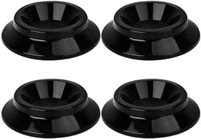 Pianovoetjes - Caster Cups - Vloer Beschermen - Antislip Onderkant - 4 Stuks - Zwart