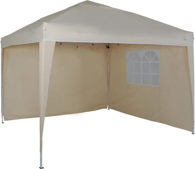 Tuinpaviljoen Partytent - Opvouwbaar Paviljoen - Feestelijke Sfeer Creëren - UV-Bestendig 50+ - 300x300x260 cm - Beige