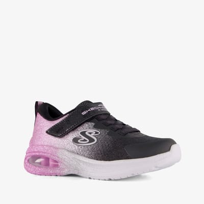 Skechers Microspec Max Advance - Glitz Gala meisjes sneakers - Roze - Uitneembare zool - Maat 27