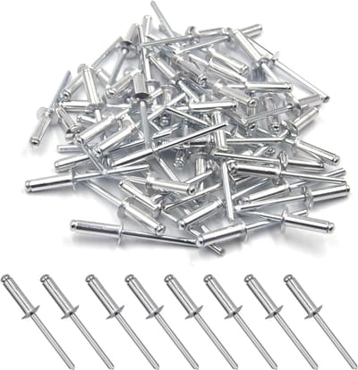 Blindklinknagels - Popnagels Aluminium - Bevestigen Materialen - Open Einde Constructie - 100 stuks 4.8x16mm - Zilver
