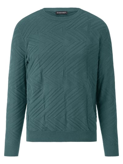Trui ronde hals Van Louis Sayn turquoise
