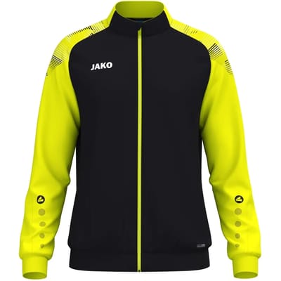 Jako Sonic Polyestervest Kinderen - Zwart / Fluogeel | Maat: 116