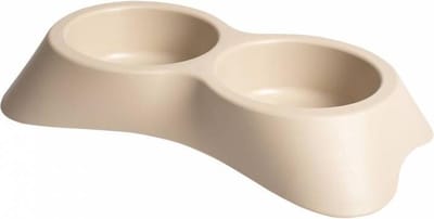 Duvoplus - Voerbak - Hond - Eetpot Nuvola Doppia 1 16x25x4,5cm/200ml Mocaccino - 1st