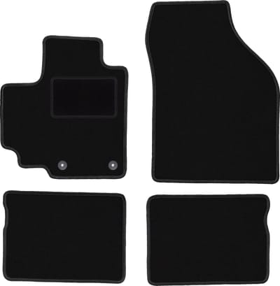 Zwarte veloursmatten voor: Suzuki Celerio hatchback (2014-)
