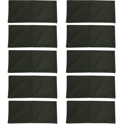 10 stuks Zandzakken voor overstromingen Leeg Verdikt 600D Polyester Buigbaar Trekkoord Zakken voor overstromingsbeheersing voor Deur donkergroene kleur